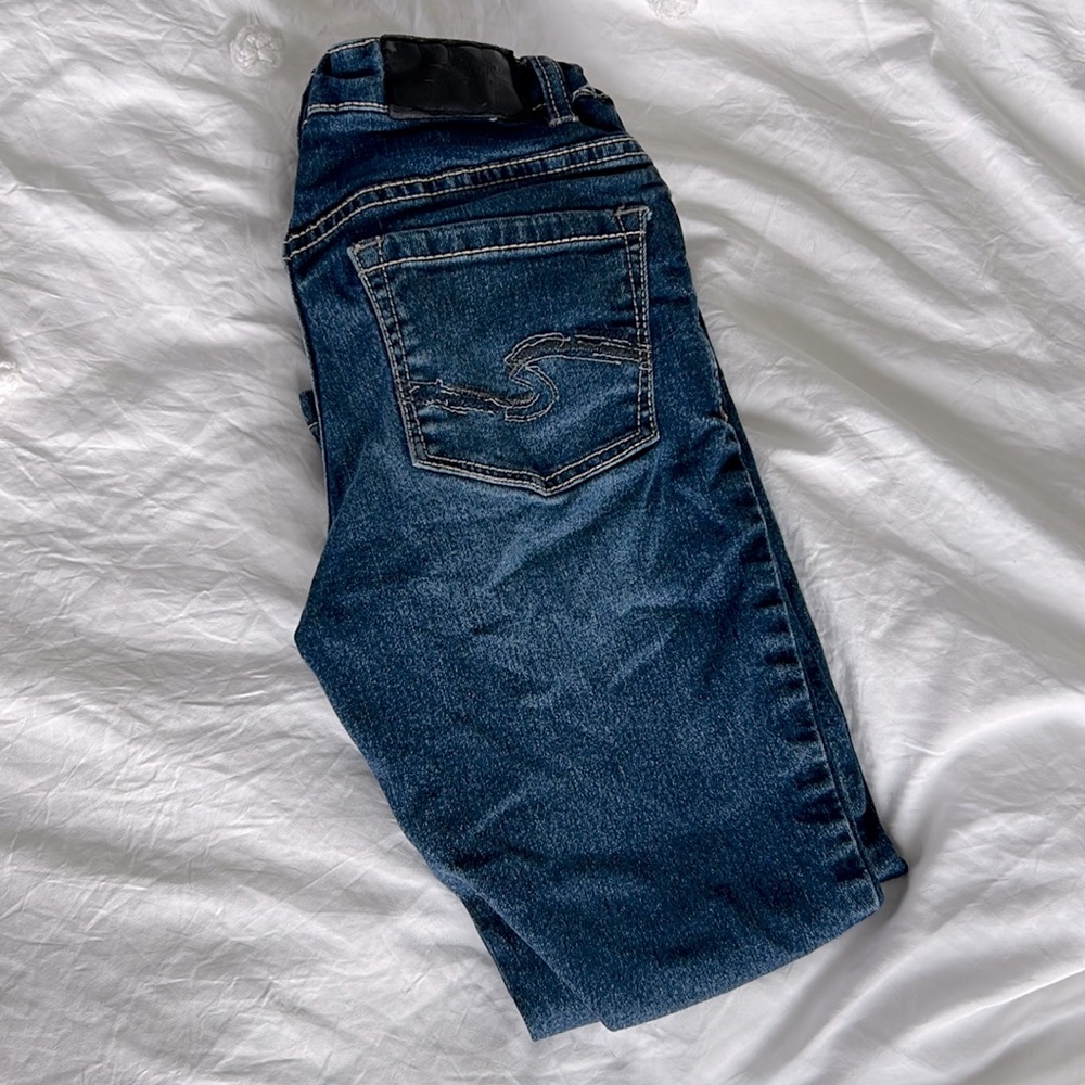 Kids silver jeans size 5 style name Zane